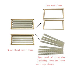 1 Set Queen Rearing System – Bee Larva Cell Cups Frame & Cage for CQR-3 | Royal Jelly Production Beekeeping Equipment