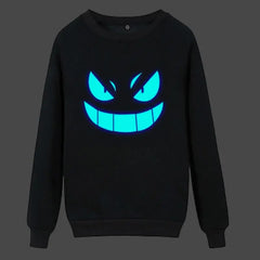 Men Hoodies Fashion Luminous Glowing Design Hooded Sweatshirt Unisex Streetwear Hip Hop Casual Loose Hoodie Pullovers Clothing