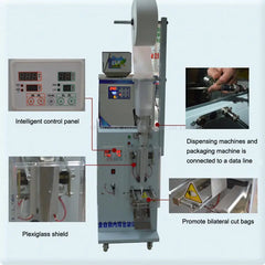 1-50g Automatic Quantitative Sealing Machine – Tea Bag Packing Machine, Automatic Weighing Machine for Powder/Granule Filler (110V/220V)