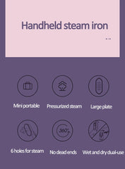 New Handheld Hanging Ironing Machine | 1000W Portable Steam Iron | Wet & Dry Double Ironing with 6 Steam Holes