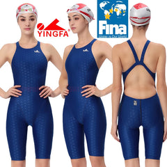 Women's & Girl's Competition Kneeskin Swimsuit – Professional Racing Swimwear | FINA Approved | Sizes #925, #937, #921