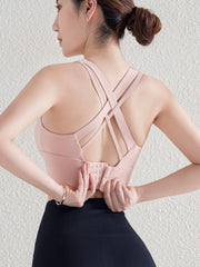Women’s High Impact Sports Bra – Push-Up Gym Bra with Back Closure, Workout Crop Top for Yoga & Fitness
