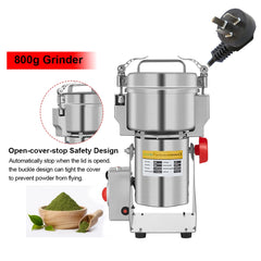 BioloMix 800g/700g Grains, Spices, Herbs, Cereal, Coffee Dry Food Grinder Mill – Gristmill Flour Powder Crusher