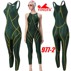 Women's & Girl's Competition Kneeskin Swimsuit – Professional Racing Swimwear | FINA Approved | Sizes #925, #937, #921