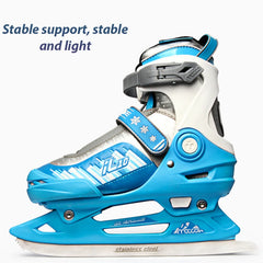 Beginners Breathable Adjustable Winter Ice Blade Speed Skates Shoes Children Ice Blade Warm Thermal Ice Hockey Skating Shoes