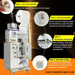 1-50g Automatic Quantitative Sealing Machine – Tea Bag Packing Machine, Automatic Weighing Machine for Powder/Granule Filler (110V/220V)