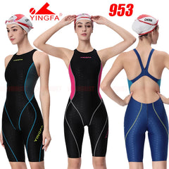 Women's & Girl's Competition Kneeskin Swimsuit – Professional Racing Swimwear | FINA Approved | Sizes #925, #937, #921