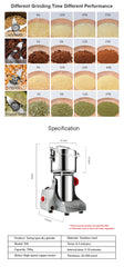 BioloMix 800g/700g Grains, Spices, Herbs, Cereal, Coffee Dry Food Grinder Mill – Gristmill Flour Powder Crusher