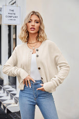 Women's Fashion Loose Retro Single Row Button Coat