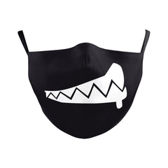 Masque d'impression numérique créatif pour lavage des oreilles à double couche d'Halloween