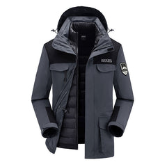 Doudoune d'hiver à la mode pour femmes, doublure d'extérieur, veste coquille trois en un