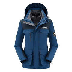 Doudoune d'hiver à la mode pour femmes, doublure d'extérieur, veste coquille trois en un