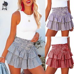 Cake Plaid Fashion Skirt | Stylish & Trendy Plaid Skirt for Women