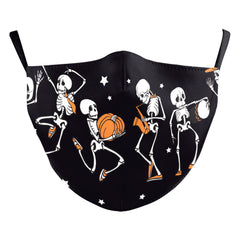 Masque d'impression numérique d'Halloween double couche en soie de lait