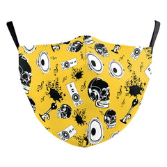 Wansheng Impression numérique Visage Animal Tigre Oreille Suspendu Masque Double Couche