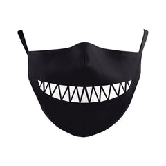 Masque d'impression numérique créatif pour lavage des oreilles à double couche d'Halloween