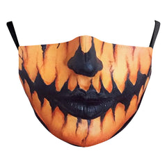 Masque d'impression numérique d'Halloween double couche en soie de lait
