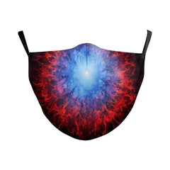 Masque d'impression numérique créatif pour lavage des oreilles à double couche d'Halloween