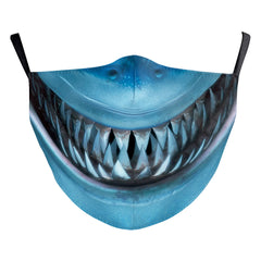 Wansheng Impression numérique Visage Animal Tigre Oreille Suspendu Masque Double Couche