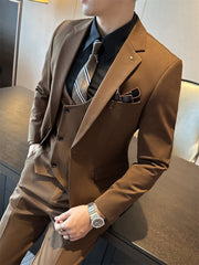 Men's High Quality Business Chemical Fiber Blended Formal Wear