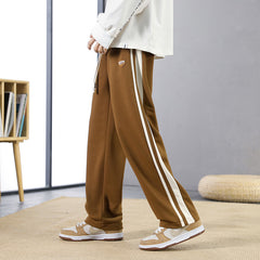 Men's Striped Fashion Straight-leg Pants Loose
