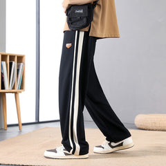Men's Striped Fashion Straight-leg Pants Loose