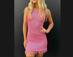 Elegant Lady Temperament Tassel Dress | Lightweight & Breathable Women's Dress for Any Occasion