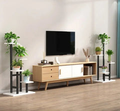 Multi-Tier Metal Plant Stand - Indoor Flower Pot Holder & Garden Display Rack