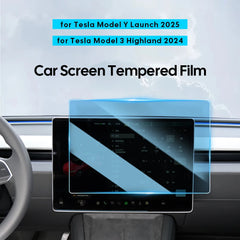 Tempered Glass Film Protector for 2025 Tesla Model Y & 2024 Model 3 Highland – Rear Row Center Control Screen Protection