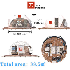Luxury Geodesic Dome Tent – Transparent Spherical Glamping Tent for Outdoor Resort & Starry Sky Camping