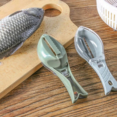 Kitchen Household Fish Scale Scraper with Lid – Manual Descaling & Brushing Tool for Easy Fish Cleaning