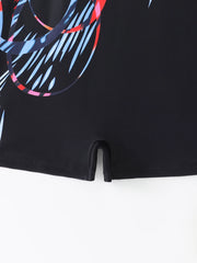 Women's One-Piece Printed Swimsuit – Padded Racing Swimwear for Summer Beach & Pool