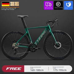 Ruta Aluminum Road Bike – 29" Wheel 12-Speed Mountain Bike | Lightweight Bicicleta de Ciclismo Aro 29 | Carbon Style Frame