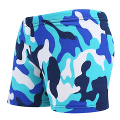 Children's Swimming Trunks – Flat Camo Printed Boys' Shorts | Big Boys' Hot Spring Bathing Suit