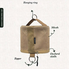 Portable Camping Tissue Case | Roll Paper Storage Bag with Hook | Tent Hanging Napkin Holder