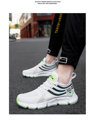 Men’s Thick-Soled Sneakers – Breathable Summer Running & Tennis Shoes, Comfortable Casual Footwear in Large Sizes