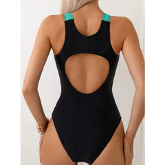 Summer Sexy One-Piece Swimsuit – Closed Women's Swimwear for Swimming, Body Bathing, & Beachwear | Pool Bather