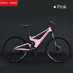 Full Suspension MTB Mountain Bike – Men’s Quad Bicycle with V-Brake/Disc Brake Options | Bicicletta Uomo | Durable Off-Road Bici