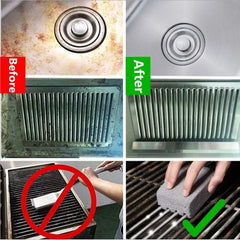 BBQ Grill Cleaning Brush & Pumice Brick | Barbecue Rack Cleaning Stone for Outdoor Kitchen & Mangal