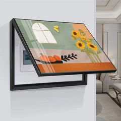 ravel Shark Creative Art Poster – 45x35CM Fashion Home Decor & Electric Meter Box Cover