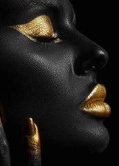 Modern African Woman Canvas Painting – Sexy Black Girl Scandinavian Wall Art Poster for Home Decor & Gifts