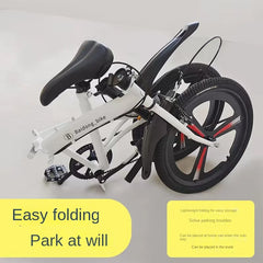 Motion 20-Inch Folding Bicycle – High Carbon Steel Frame, Anti-Skid Tires & Mountain Seat for Comfortable Riding