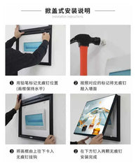 ravel Shark Creative Art Poster – 45x35CM Fashion Home Decor & Electric Meter Box Cover