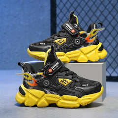 Boys' Fashion Sneakers – Thick-Soled, Warm & Comfortable Anti-Slip Outdoor Sports Shoes for Kids