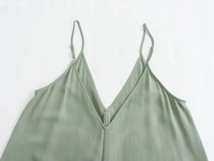 Summer Women's Loose Sleeveless Black Long Dress – Thin Straps, Backless Beach Holiday Maxi Dress