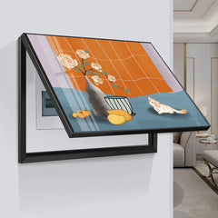 ravel Shark Creative Art Poster – 45x35CM Fashion Home Decor & Electric Meter Box Cover