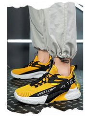 Men’s Lightweight Mesh Sneakers – Breathable Summer Running & Walking Shoes, Elastic Casual Outdoor Sports Trainers