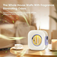 Smart Aroma Diffuser & Air Purifier – Digital Display, USB Rechargeable, 4 Gears, Wall Mount or Tabletop Essential Oil Humidifier