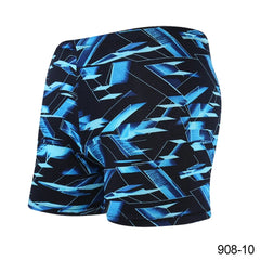 Multicolor Printed Adult Swimming Briefs – Breathable Men's Swim Trunks for Beach, Hot Springs & Drift