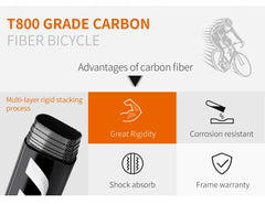 KOOTU Full Carbon Fiber Road Bike – Ultra-Light Pure Oil Disc Brake Bicycle with SHIMANO R7120 24-Speed Components | Performance Cycling for Adults